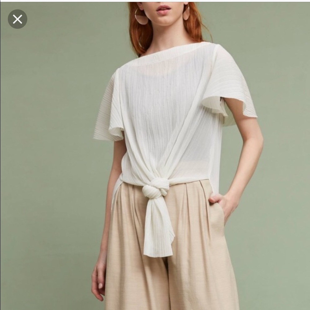 Anthropologie Sheer Tunic Dress